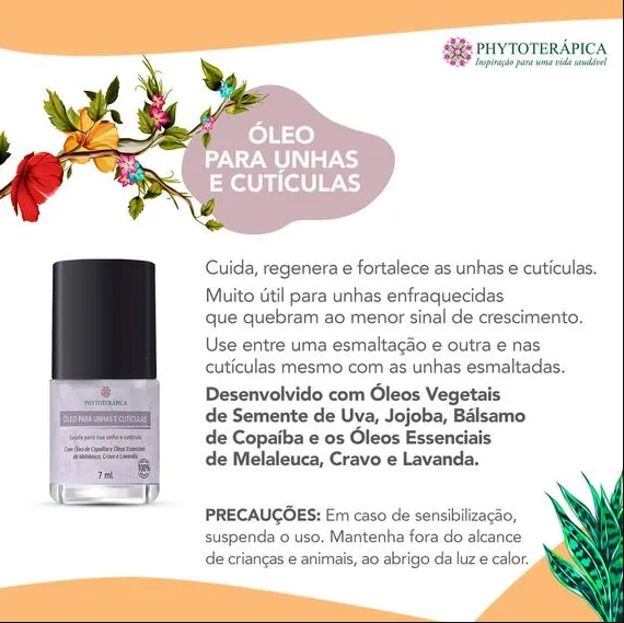 Óleo Para Unhas e Cutículas - 7ml