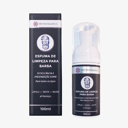 Espuma de Limpeza Para Barba 100ml - Phytoterápica
