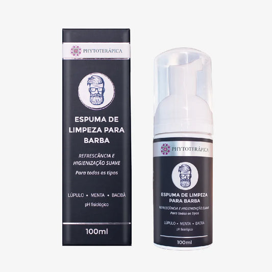 Espuma de Limpeza Para Barba 100ml - Phytoterápica