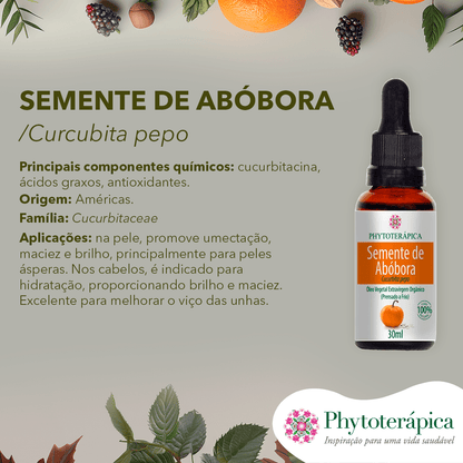 Óleo Vegetal de Semente de Abóbora - 30ml - Phytoterápica