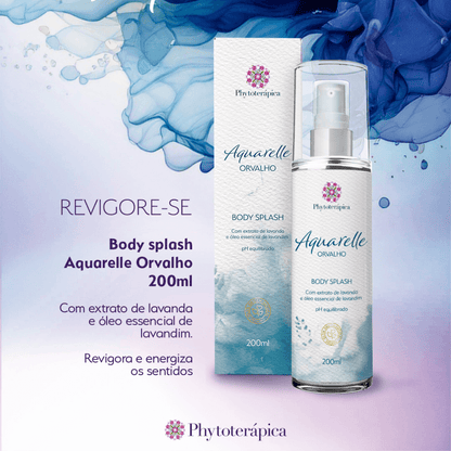 Body Splash Aquarelle Orvalho 200ml - Phytoterápica