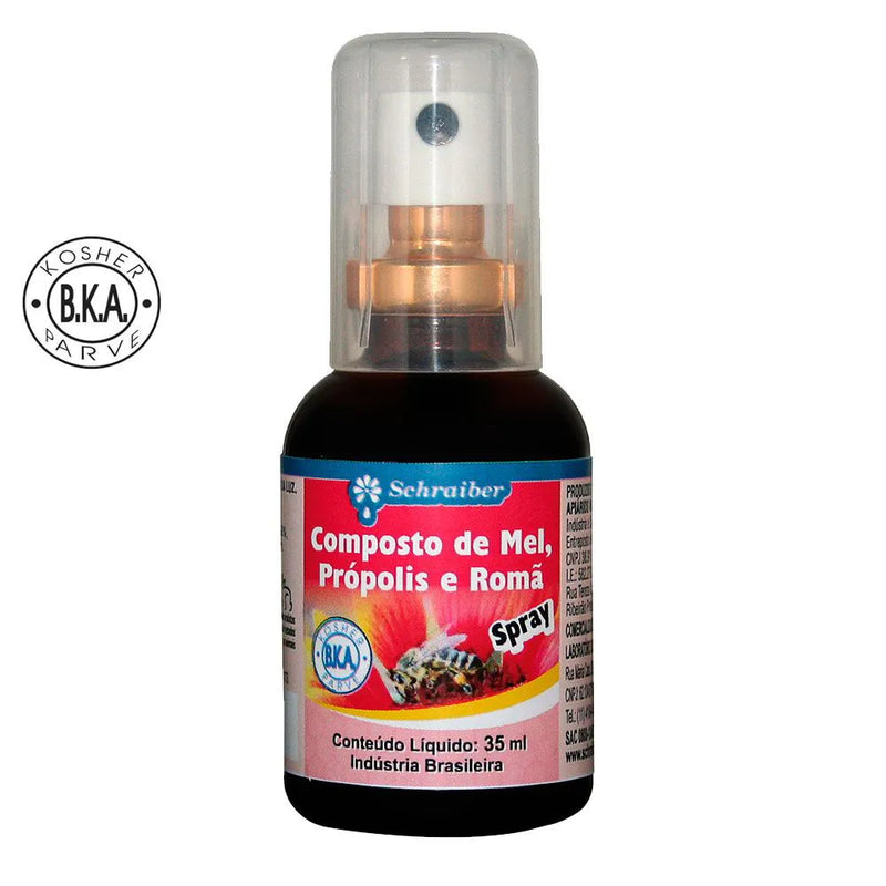 SCHRAIBER COMPOSTO DE MEL COM PROPOLIS E ROMÃ 35ML