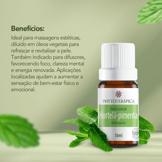 Óleo Essencial de Hortelã-Pimenta - 10ml - Phytoterápica