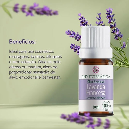 Óleo Essencial de Lavanda Francesa - 10ml - Phytoterápica